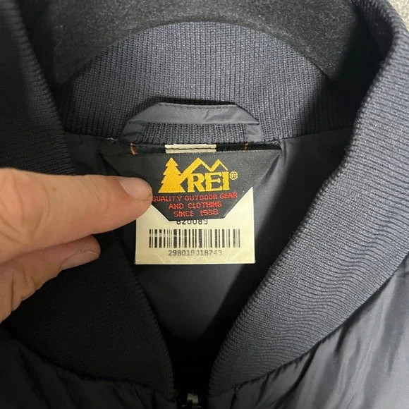 REI Gore-Tex Womens 3 in 1 Jacket Size 14 Olive Green Black Raincoat Goose Down - Picture 11 of 15